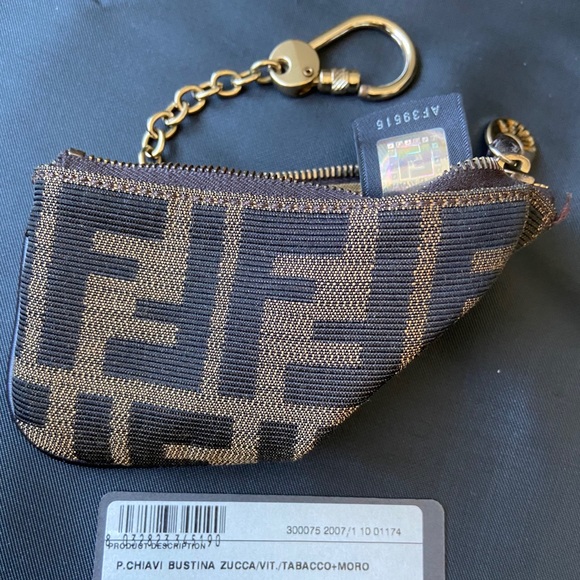 Authentic Fendi Borsa Spy Zucca Nappa Tobacco - Picture 9 of 11